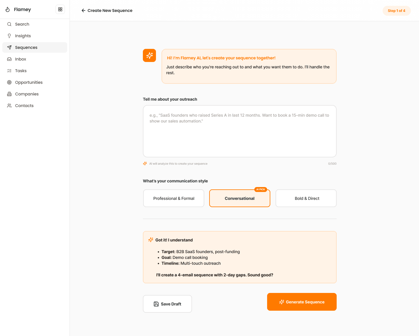 High fidelity intent capture