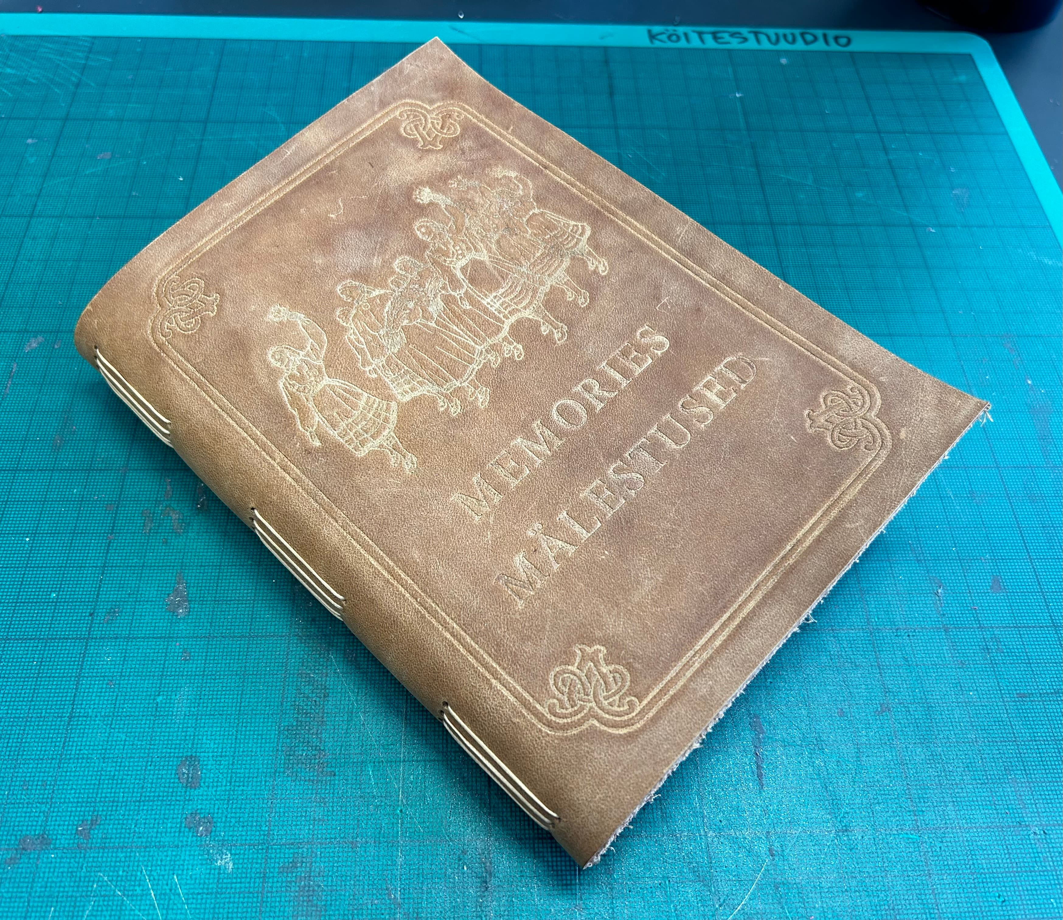 The finished Memories/Mälestused artefact