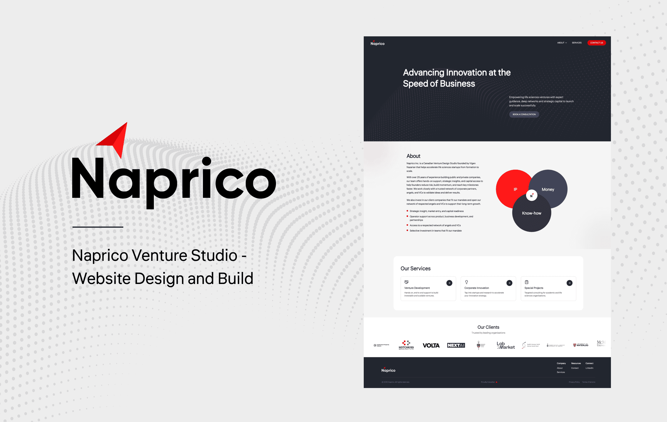 Naprico website