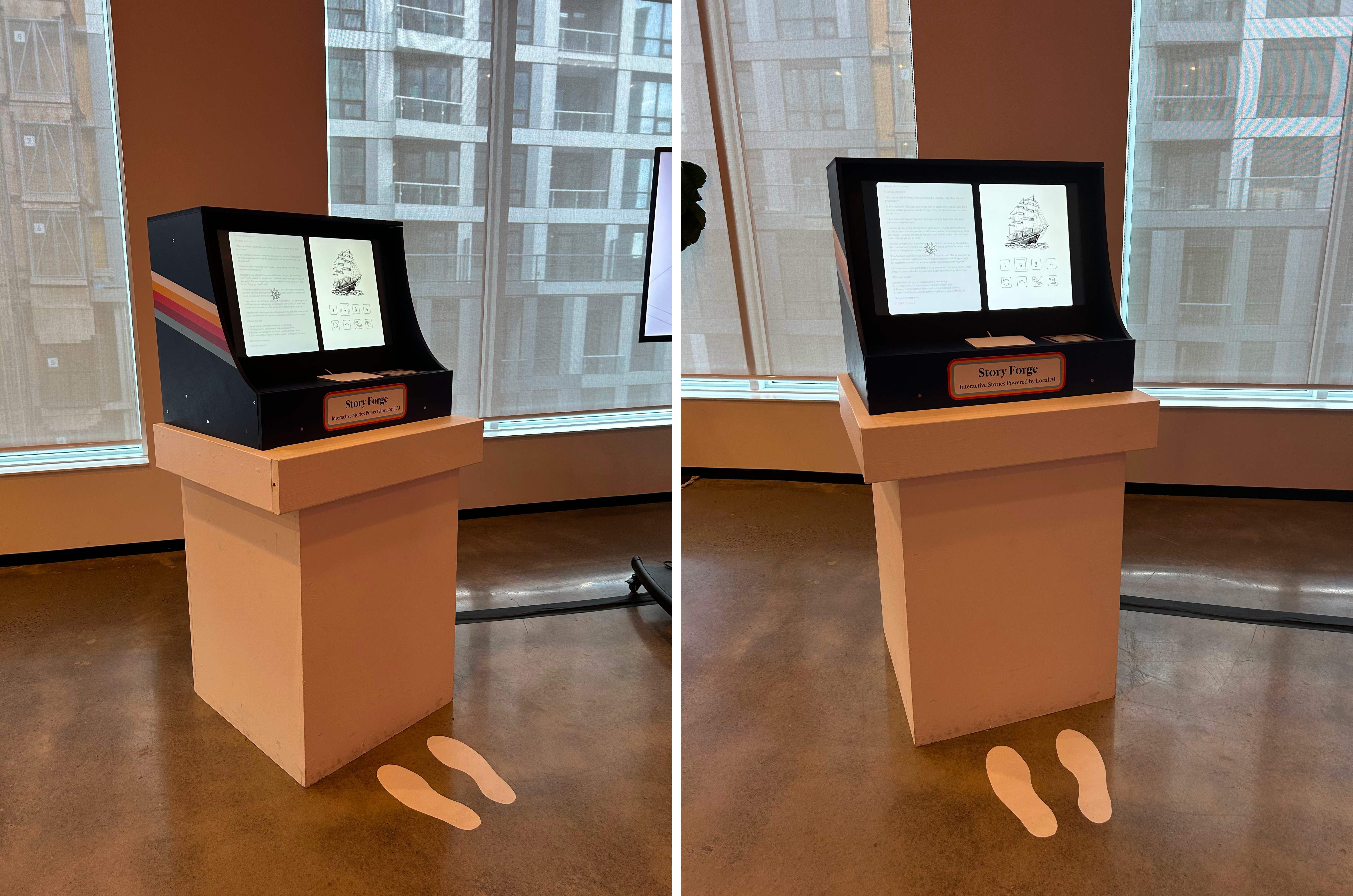 Finished cabinet displayed at the exhibition