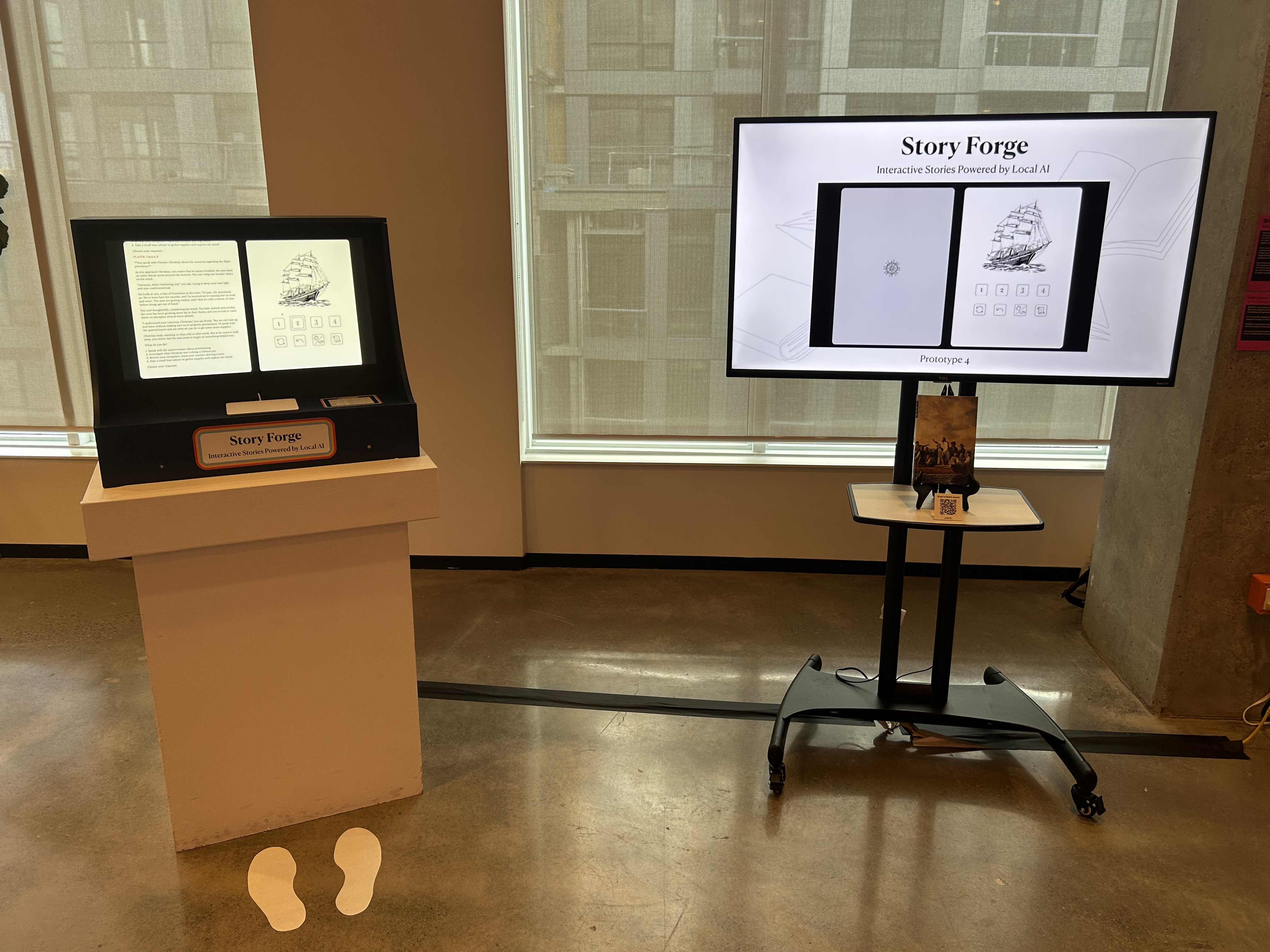 Final exhibition setup